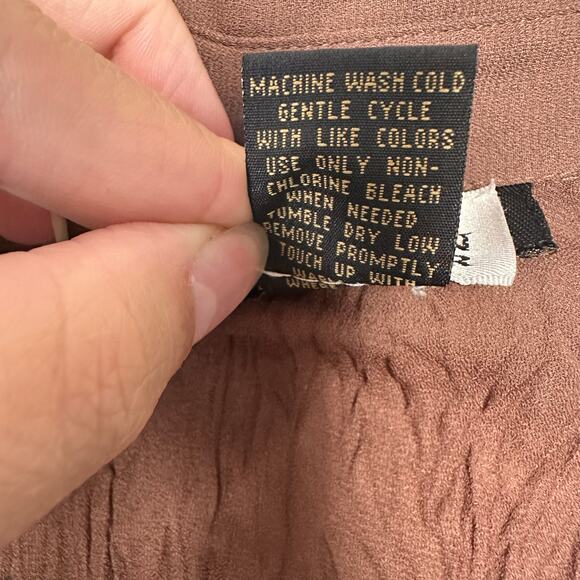 Allison Taylor Y2K 2000's Set of 2 Going Out Ruffle Tops Leopard Print Brown XL - Picture 14 of 15